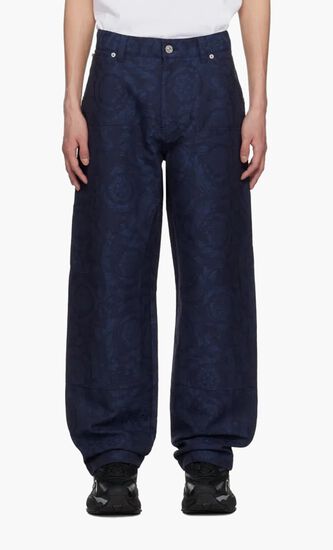 INFORMAL PANT BAROCCO JACQUARD COTTON FABRIC