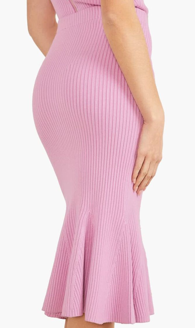 Marciano Low Ruffles Midi Skirt