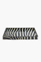 Zebra Print Rectangular Tray