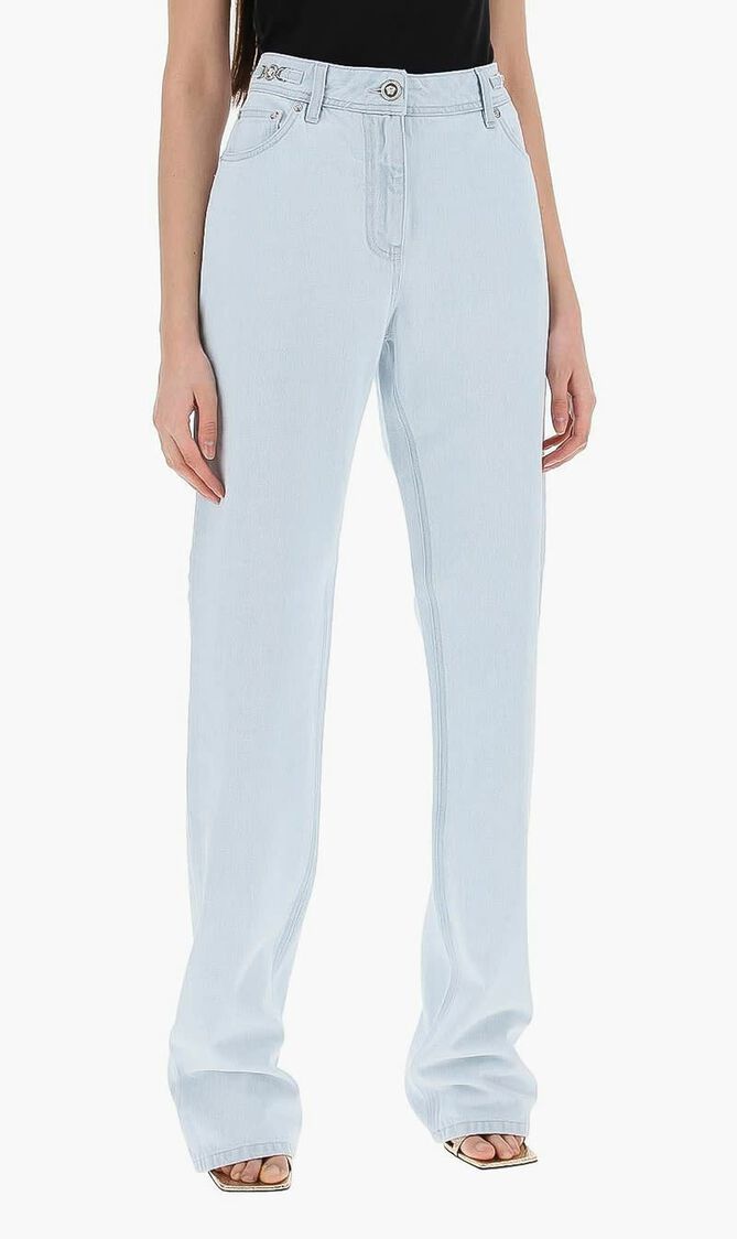 PANT DENIM DENIM FABRIC STONE WASH AND BLEACH TREATMENTS