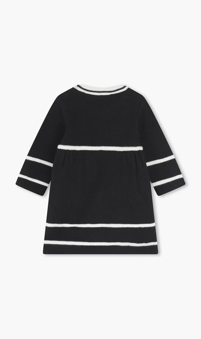 Embroidered Logo Knitted Dress