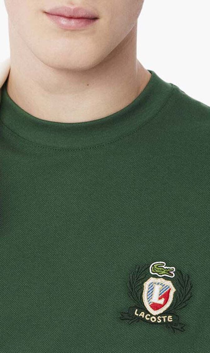 Embroidered Badge Pique T-shirt