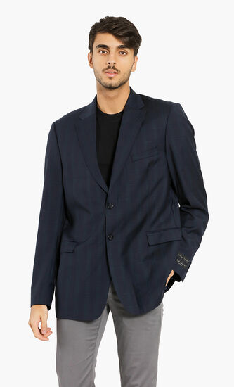 Debonair Check Suit Jacket