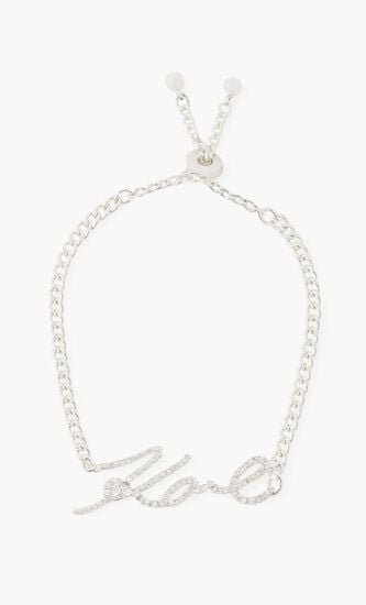Adjustable Signature Pave Logo Bracelet