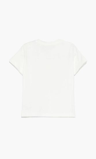 T-SHIRT JERSEY + MEDUSA GRECA LAMINATED PRINT