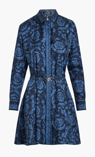 DRESS SILK TWILL FABRIC BAROCCO PRINT