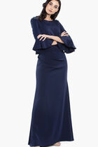 Umpet Sleeves Long Gown
