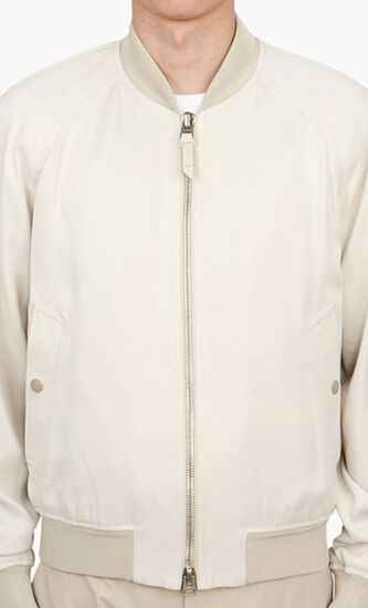 Zip Up Bomber Jacket