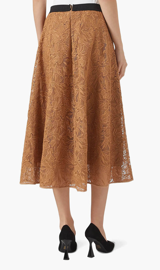 Orchid Embroidered Skirt