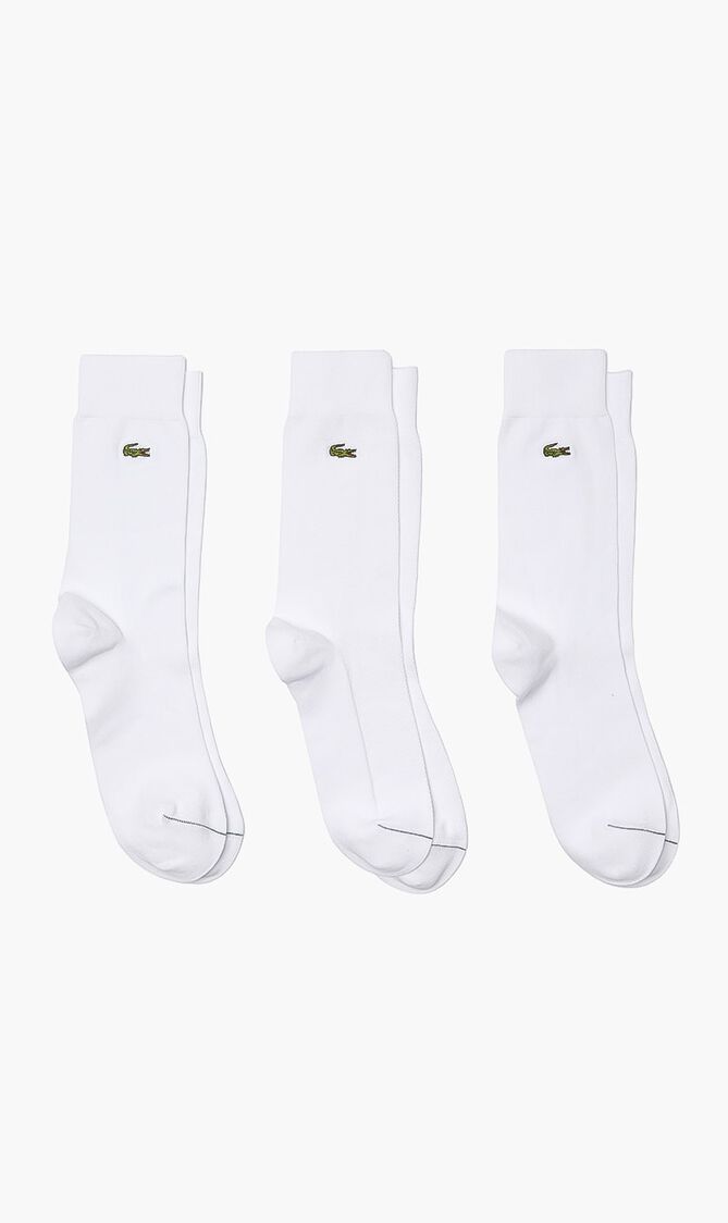 Ribbed Cotton High Socks