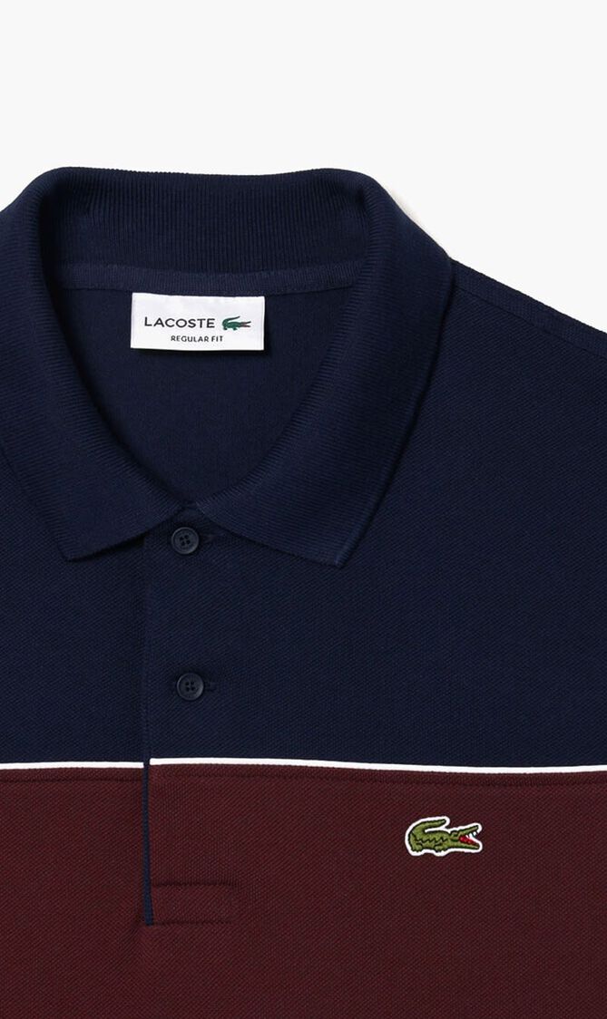 Regular Fit Colour-block Polo Shirt