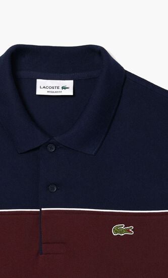 Regular Fit Colour-block Polo Shirt