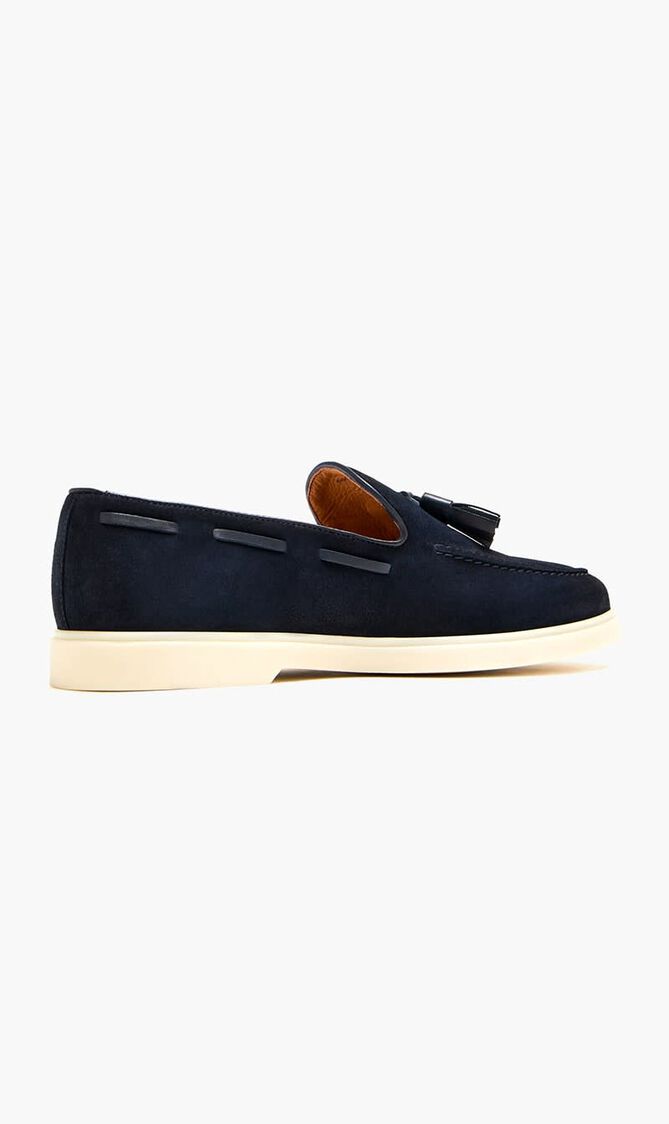 Suede Tassel Loafers