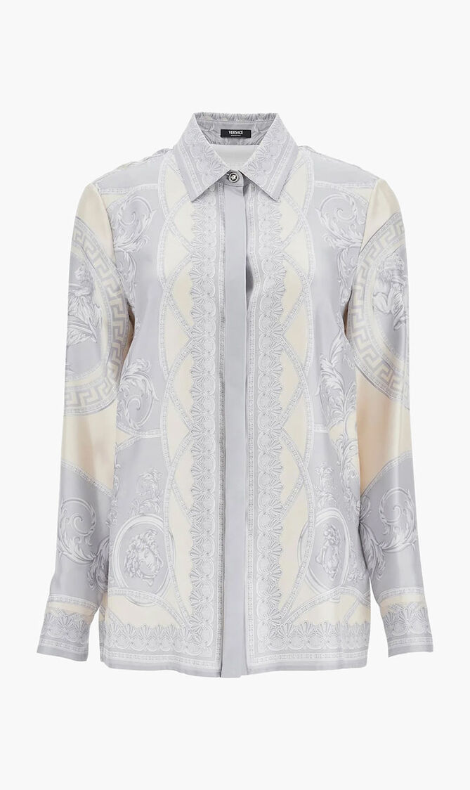 FORMAL SHIRT COUPE DES DIEUX BAROCCO FOULARD ON RESPONSIBLE SILK TWILL