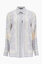 FORMAL SHIRT COUPE DES DIEUX BAROCCO FOULARD ON RESPONSIBLE SILK TWILL