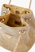 Zalina Rhinestone Mini Bucket Bag