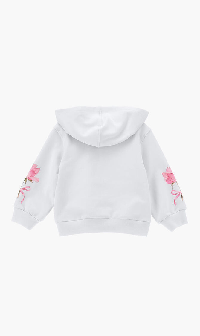 Open Hoodie with Roses