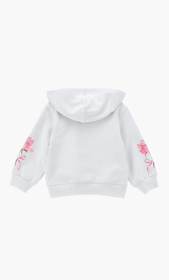 Open Hoodie with Roses
