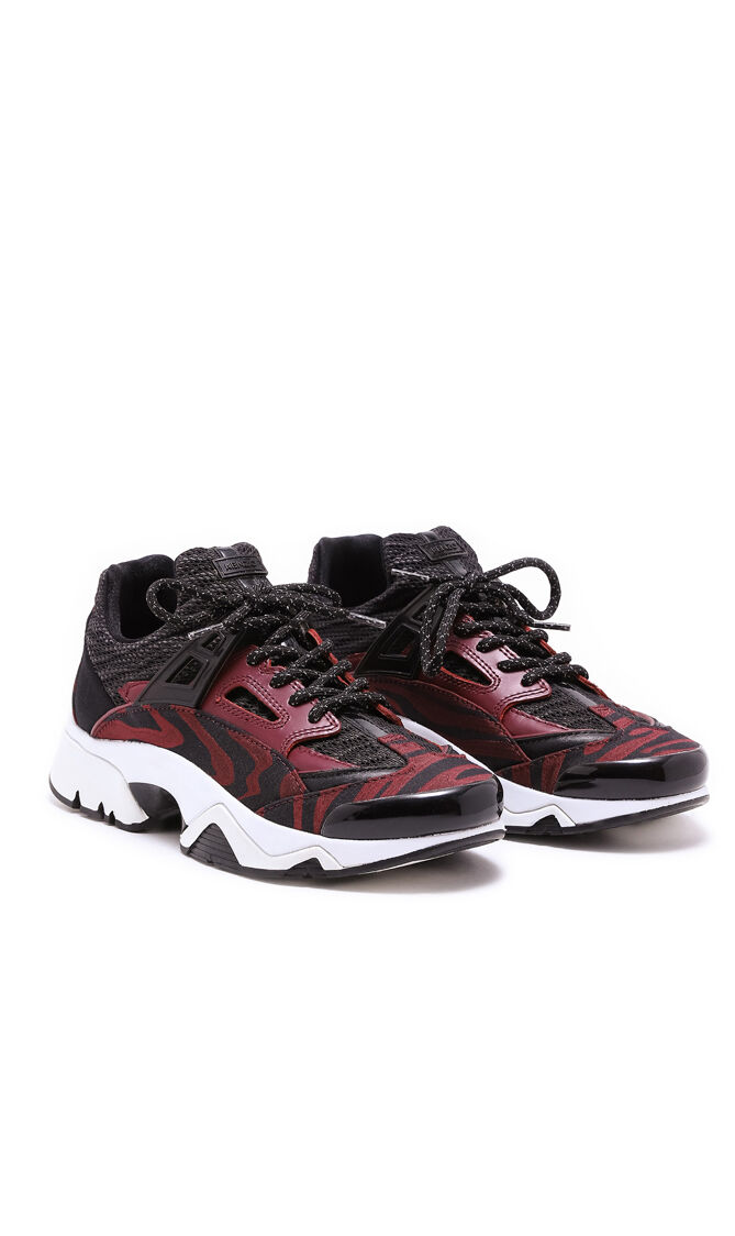 Sonic Jacquard Chunky Trainers - Bordeaux