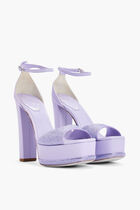 Satin Platform Heels