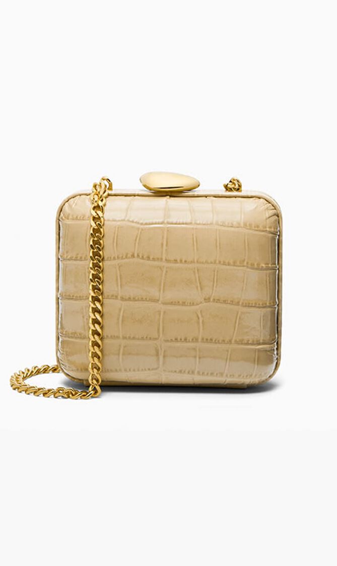 Tina Mini Crocodile Minaudière