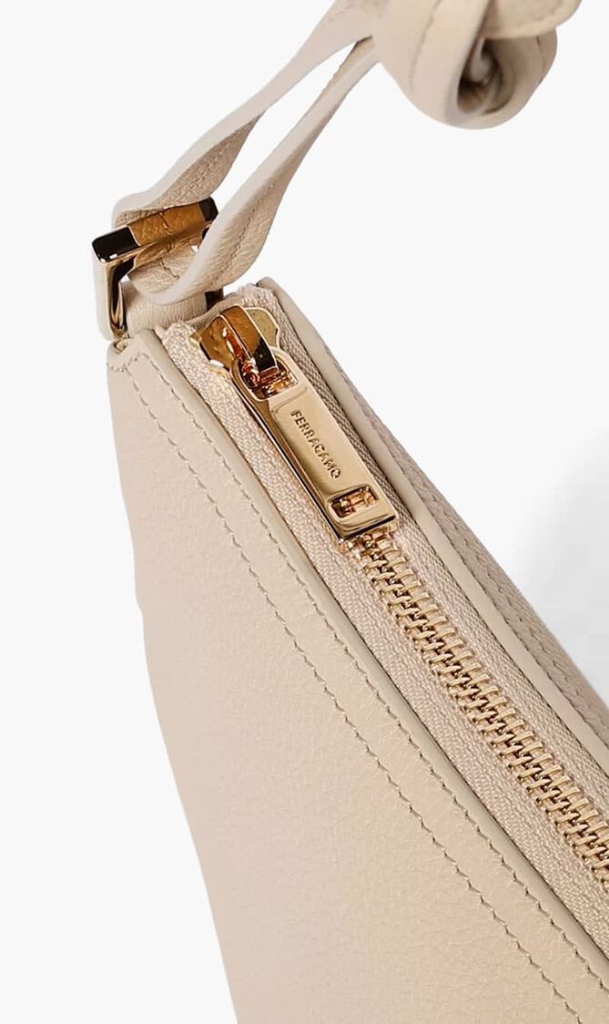 Logo Detail Calfskin Tote Bag