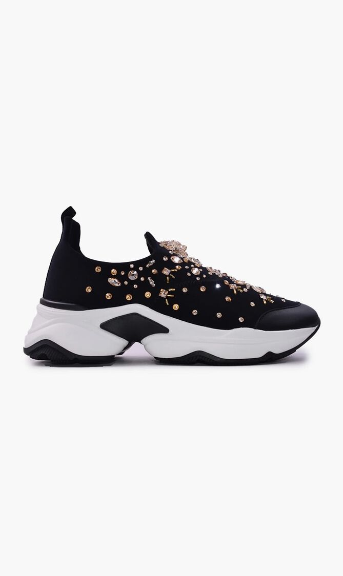 Fabric Crystal Sneakers