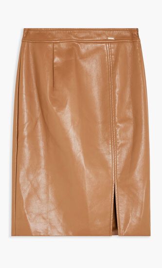 GIORGIA MIDI PU SKIRT