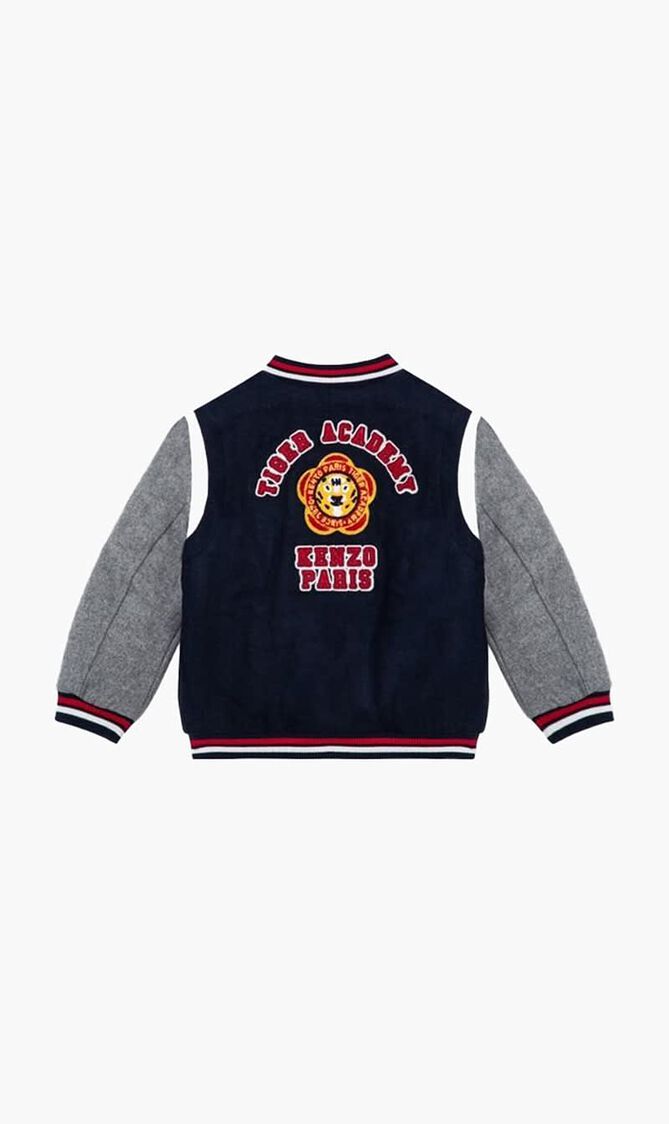 Applique Varsity Bomber Jacket