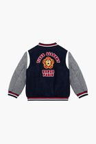 Applique Varsity Bomber Jacket