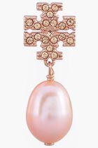 KIRA PAVE PEARL DROP EARRING