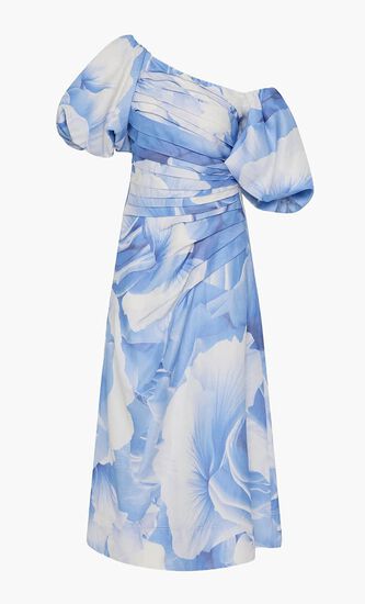 CADENCE RUCHED MIDI DRESS