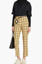 Chequered Belted Pants
