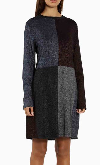 Redlo Knitted Colorblock Dress