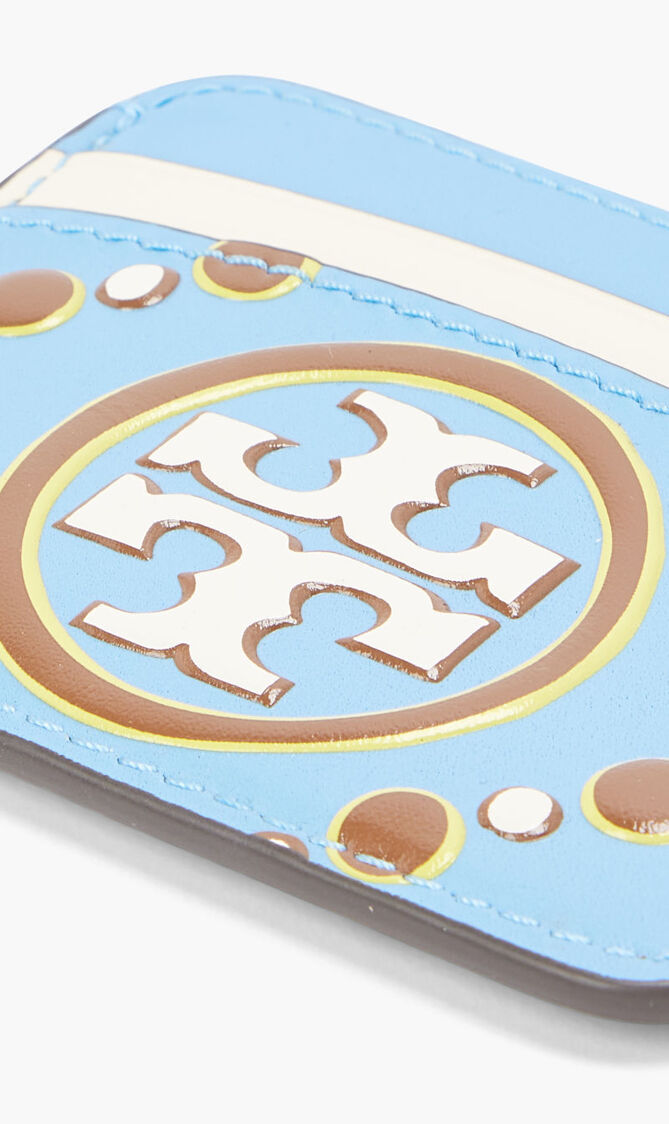 T MONOGRAM CONTRAST EMBOSSED CARD CASE