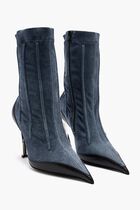Corset ankle boots
