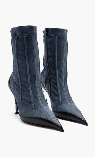 Corset ankle boots