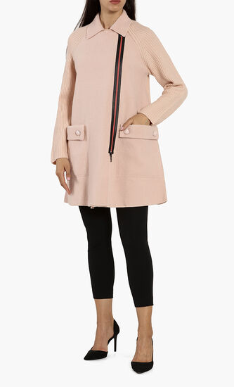 Wool Buttoned Pocket Coat