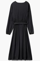 V Neck Midi Dress with Belt V Neck Midi Dress with Belt