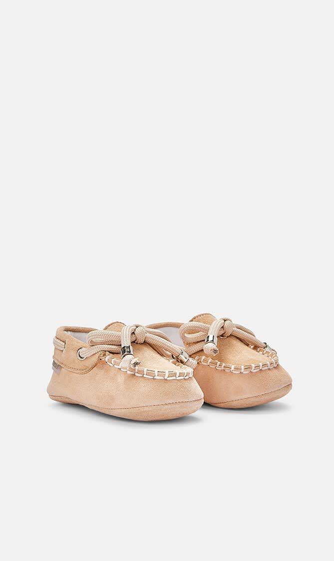 LACE UP SUEDE LEATHER LOAFER