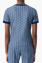Slim Fit Monogram Jacquard T Shirt