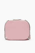 Croco Crew Zippered Grained Leather Shoulder Bag