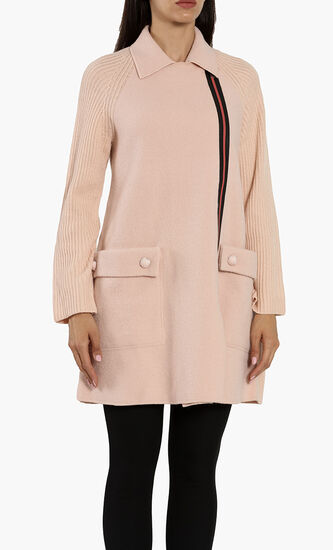 Wool Buttoned Pocket Coat