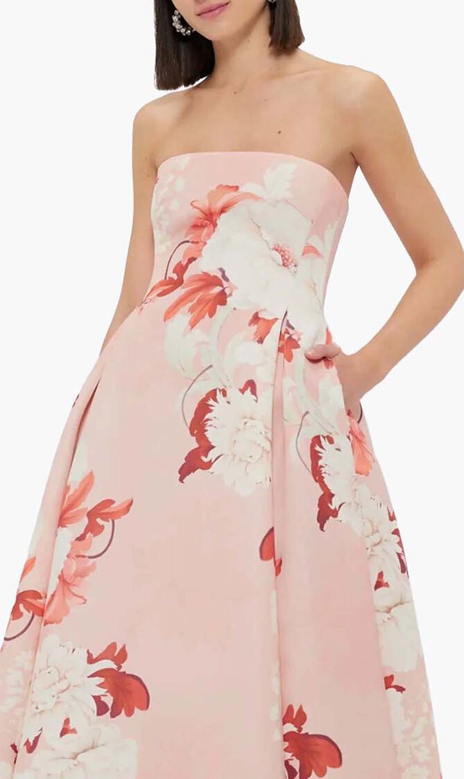 Nora Bustier Maxi Dress