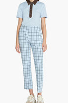 Chequered Belted Pants