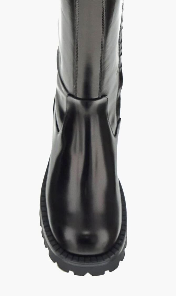 Alia Knee High Patent Leather Boots