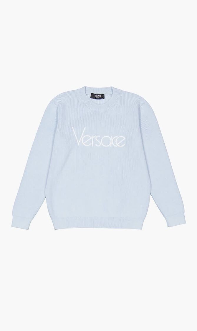 KNIT SWEATER EMBROIDERY VERSACE 1978 RE-EDITION LOGO