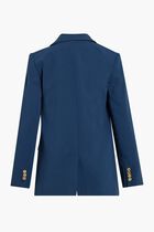 Crepe Double Breasted Blazer