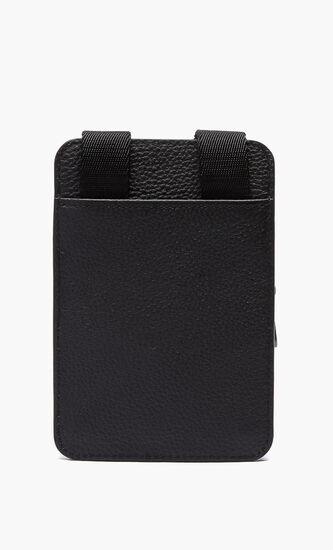Grained Leather Smartphone Pouch