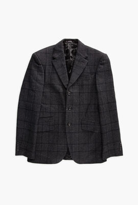 Tweed 2-Button Suit Jacket